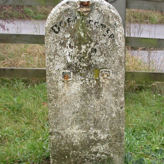 Milestone, on dual carriageway