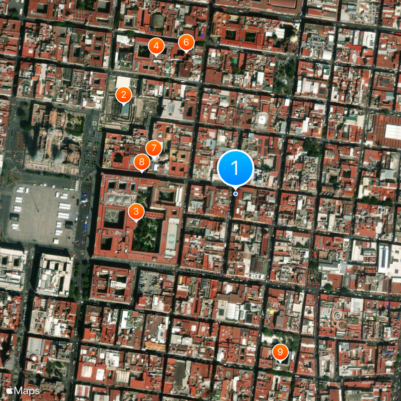 Academy of San Carlos Map