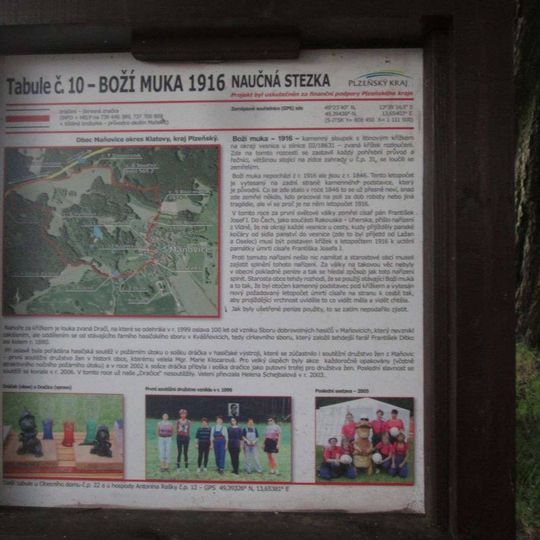 Kříž severně od Maňovic u rozcestí