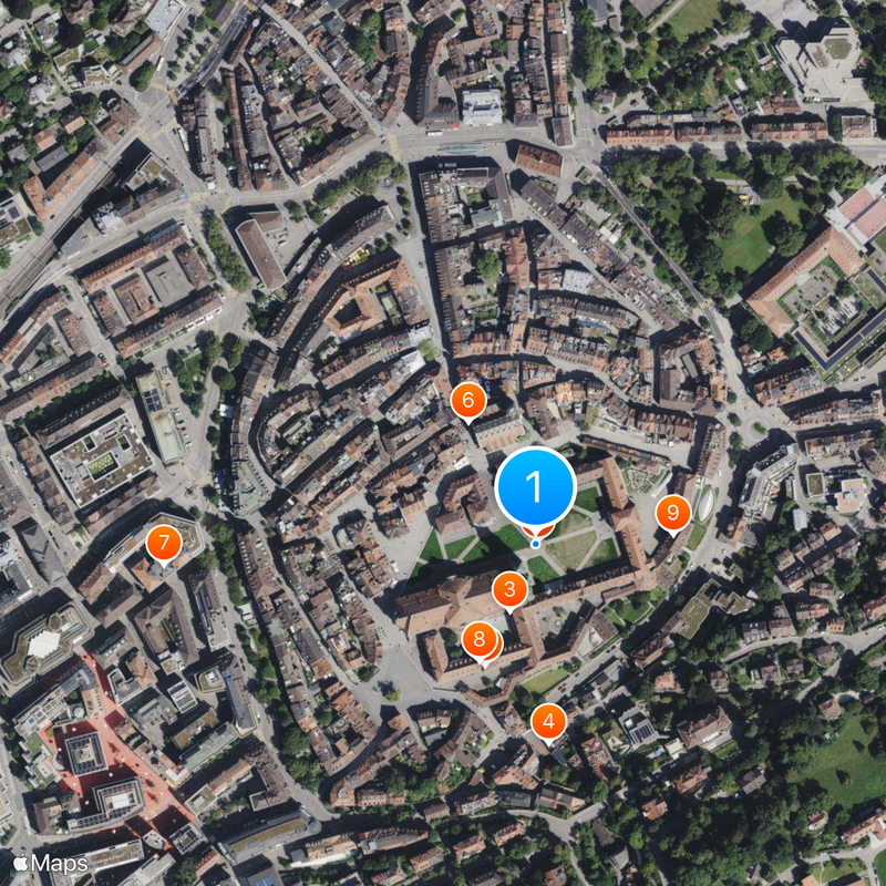 Abbey of Saint Gall Map