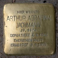 Stolperstein dedicated to Arthur Abraham Jachmann