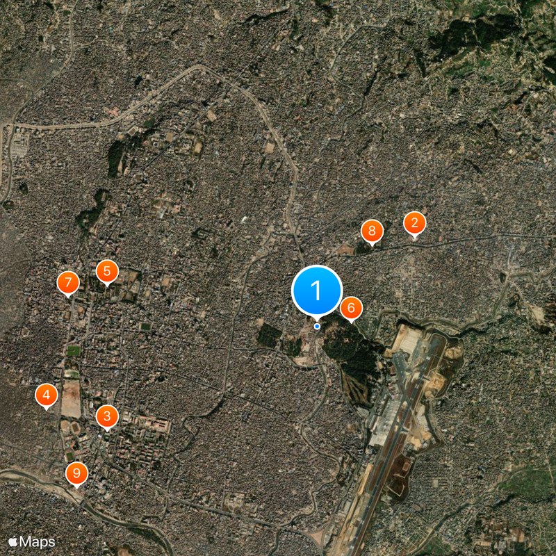 Temple de Pashupatinath Carte