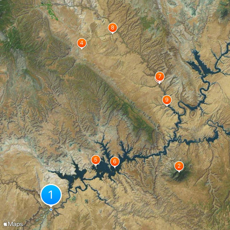 Glen Canyon Mapa