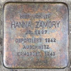 Stolperstein dedicated to Hanna Zamory