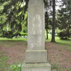 World War I memorial in park in Lázně Libverda