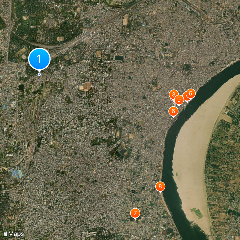 Kaal Bhairav Mandir, Varanasi Map