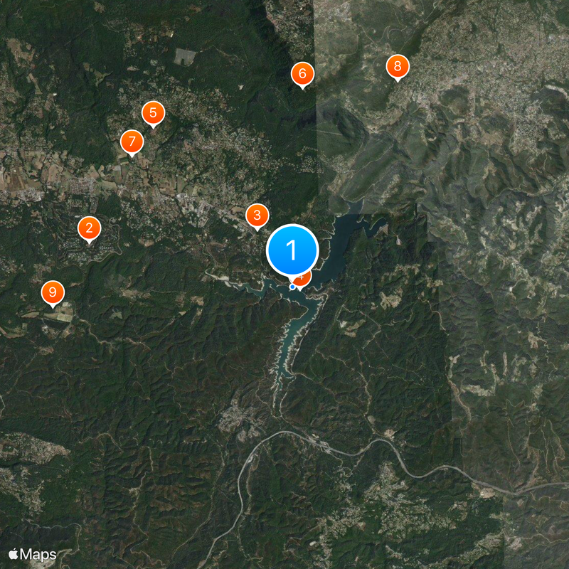 Lac de Saint-Cassien Mapa