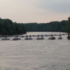 Pontoon bridge in Csongrád