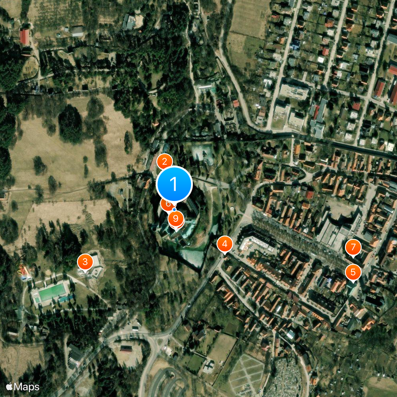 Zamek w Bojnicach Mapa