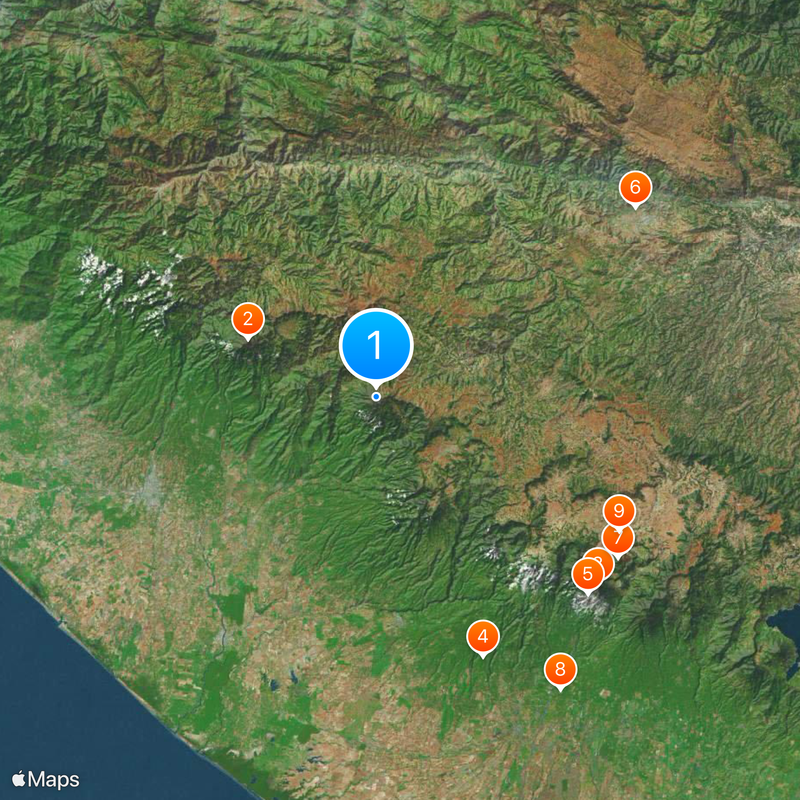 Volcán Tajumulco Mapa