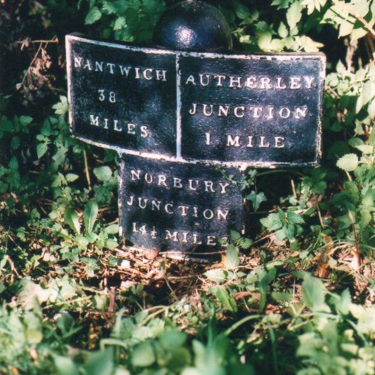 Shropshire Union Canal Milepost At N.G.R. Sj 89020291