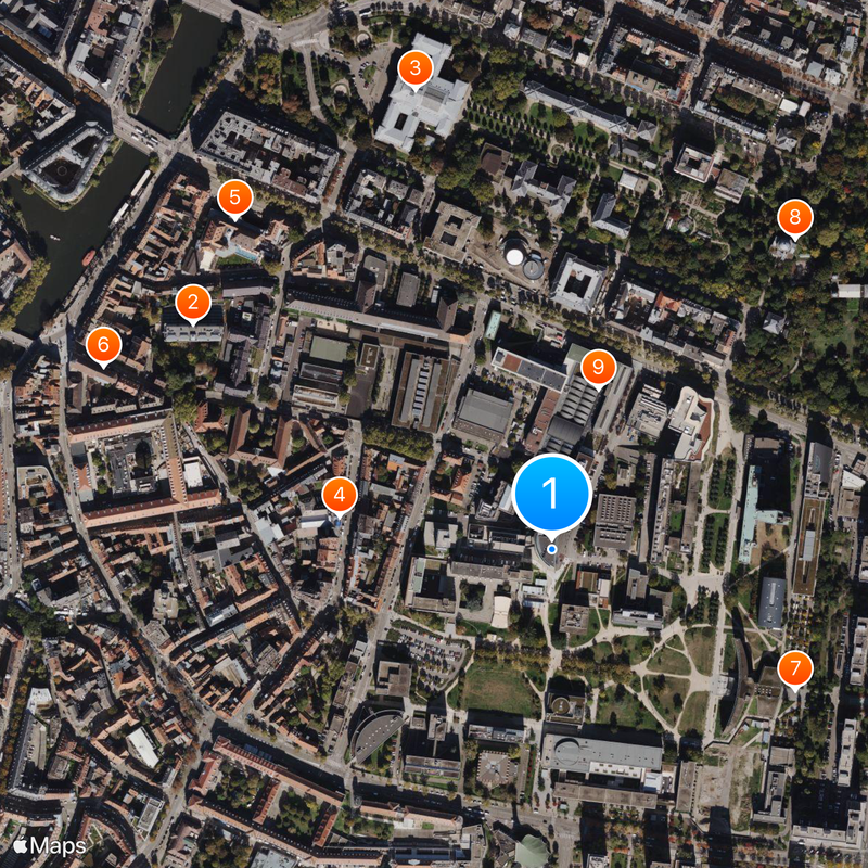 University of Strasbourg Map