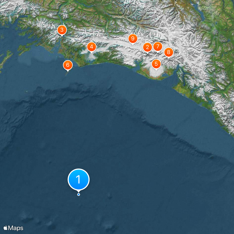 Gulf of Alaska Map