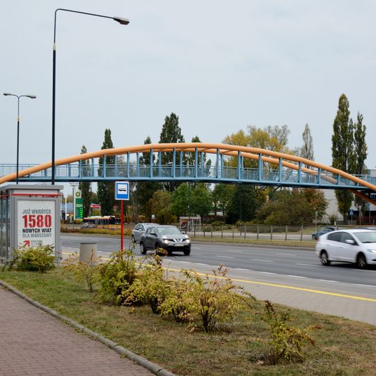 Footbridge over Prymasa Tysiąclecia Avenue in Warsaw