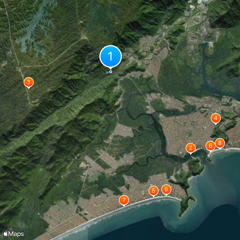 Rodovia dos Imigrantes Map