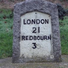 Milestone, jct of Redbourn Road and Hemel Hempstead Road