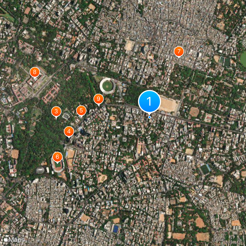 Church Street, Bangalore Kaart