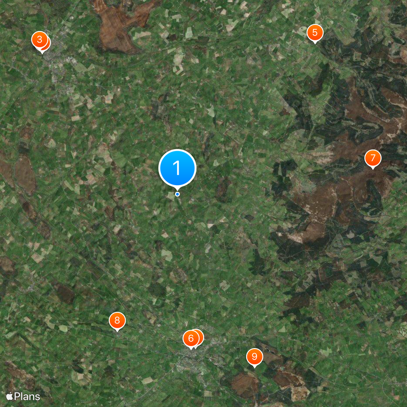 Château de Leap Carte