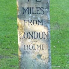 Milestone, London Road, Edworth