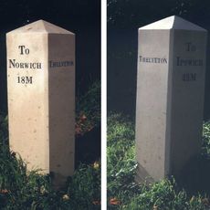 Milestone, S of Thelveton Manor