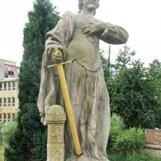 Statue of Saint Barbara on the bridge in Zákupy
