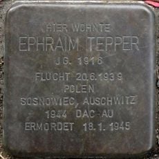 Stolperstein em memória de Ephraim Tepper