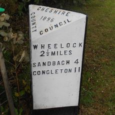 Milepost, Crewe Road; N of Waterloo Road jct