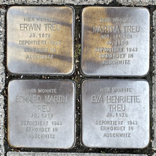 Stolperstein dedicated to Eckard Martin Treu