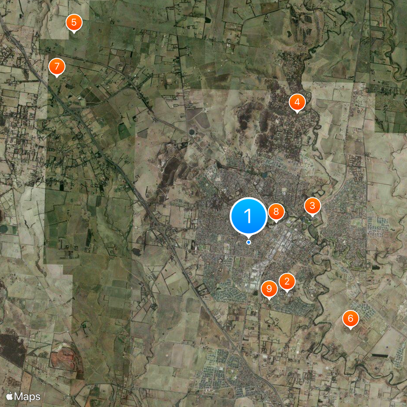 Sunbury Map
