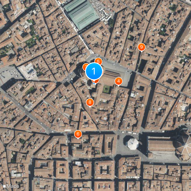 Sagrestia Vecchia Map