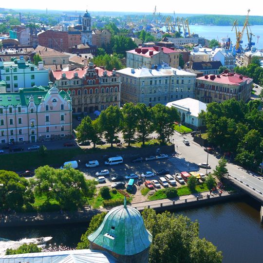 Old Town Hall Square in Vyborg