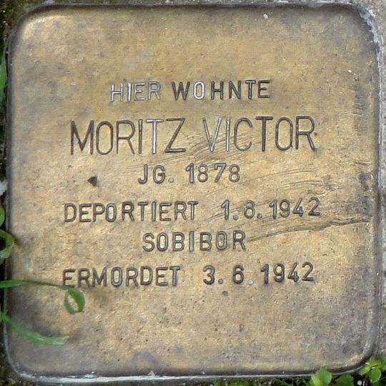 Stolperstein em memória de Moritz Victor