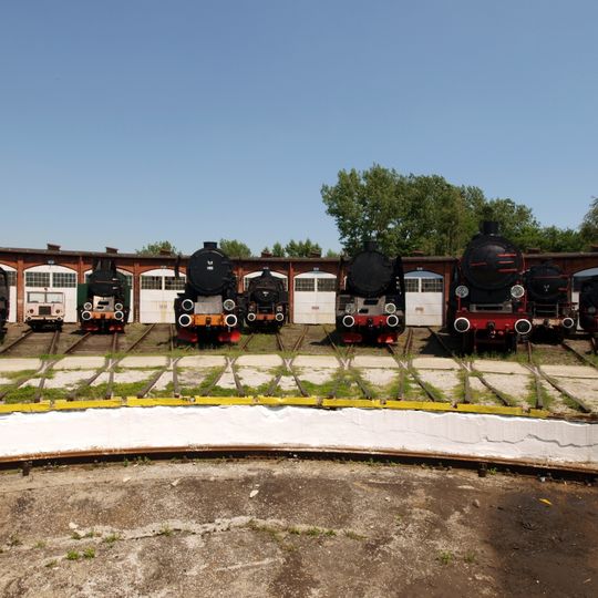 Parowozownia wachlarzowa z warsztatami