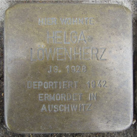 Stolperstein en memoria de Helga Löwenherz