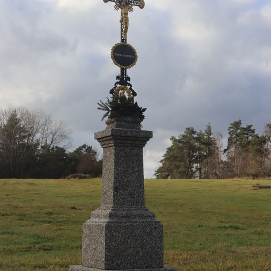 Kříž na cestě do Horních Heřmanic u Nového Telečkova