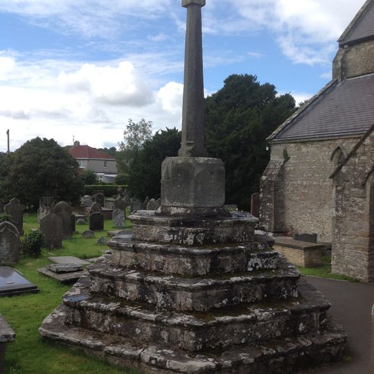Churchyard Cross In Coychurch Churchyard
