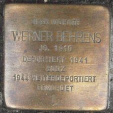 Stolperstein dedicated to Werner Behrens