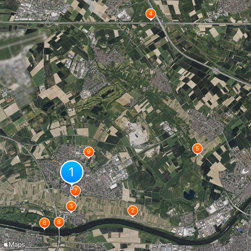 Hochheim am Main Karte