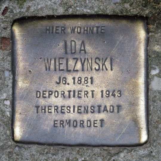 Stolperstein für Ida Wielzynski