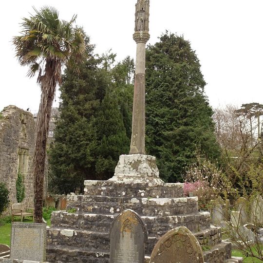 Cross in Churchyard of Church of St. Illtud