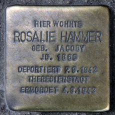 Stolperstein en memoria de Rosalie Hammer