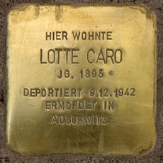 Stolperstein en memoria de Lotte Caro