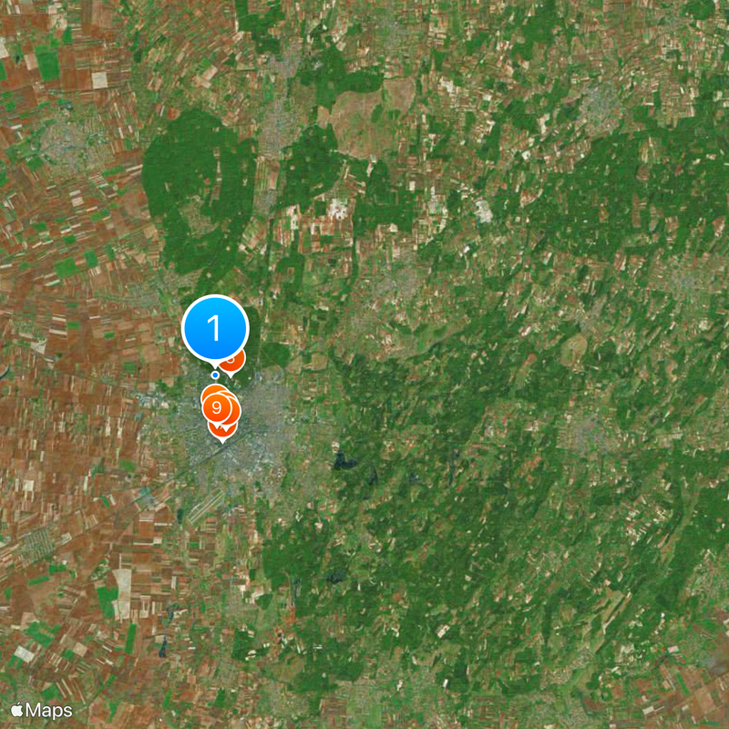 Universidad de Debrecen Mapa