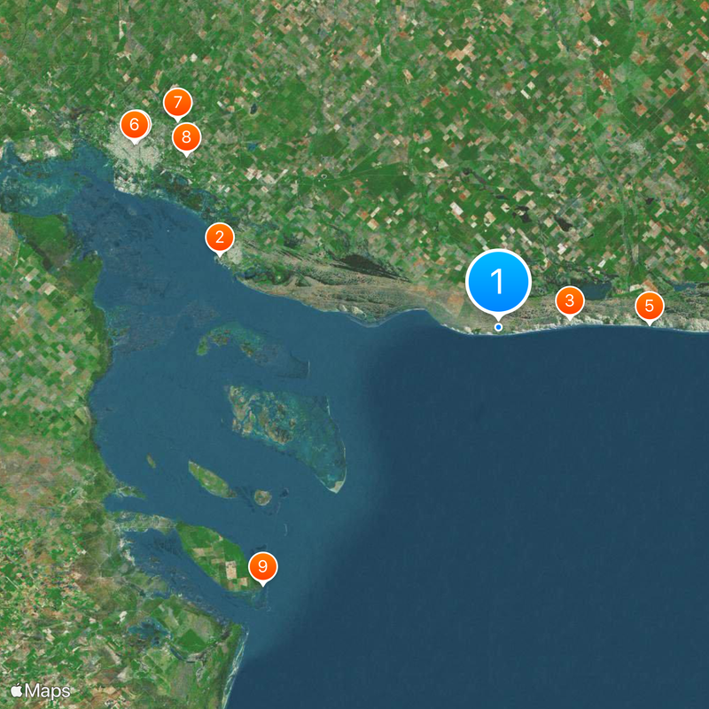 Balneario Pehuén-Có Map