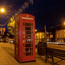K6 Telephone Kiosk 2 Metres East Of Entrance To Post Office