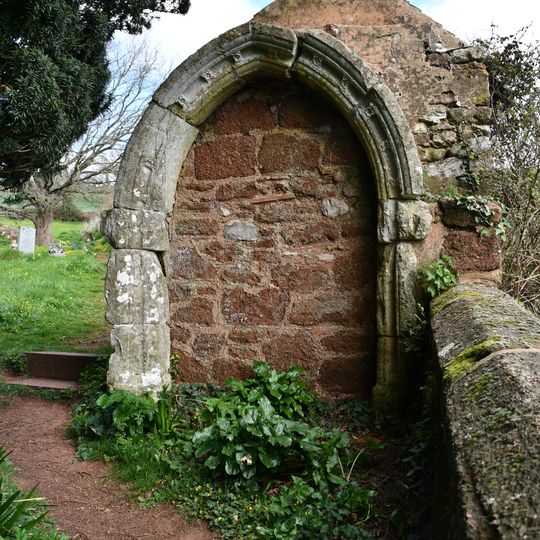 Medieval Masonry Built Into Wall And Shed North East Of The Church Of St Andrew