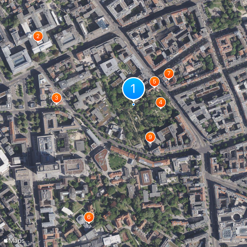 Friedhof der Dorotheenstädtischen und Friedrichswerderschen Gemeinden Karte