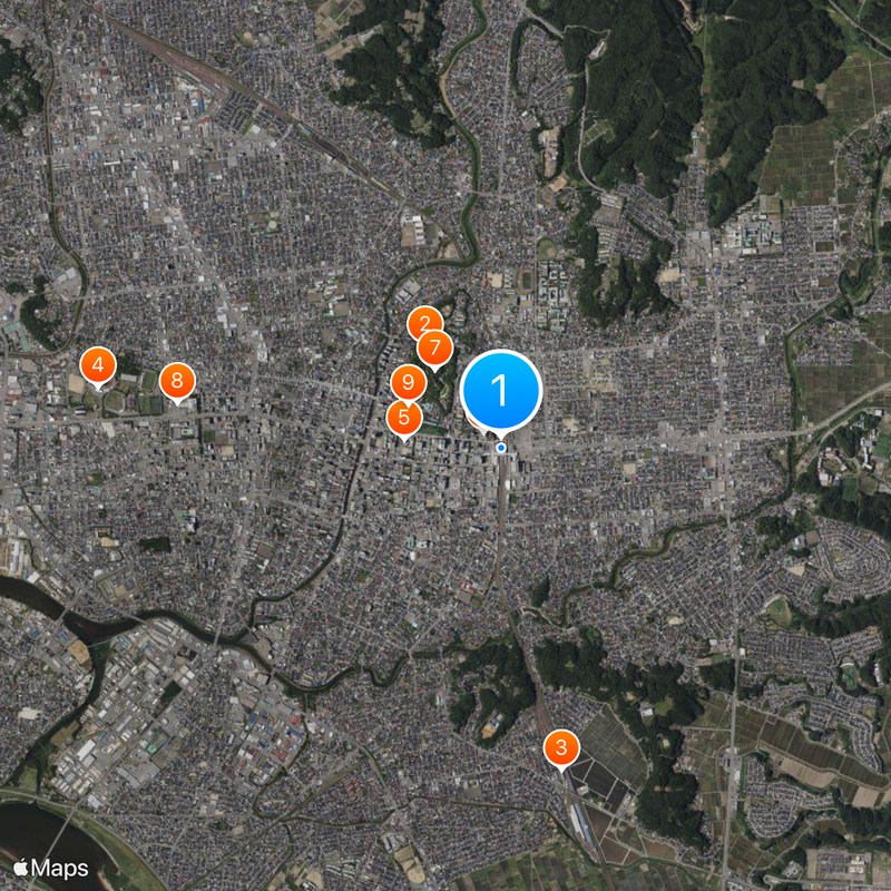 Akita Station Map