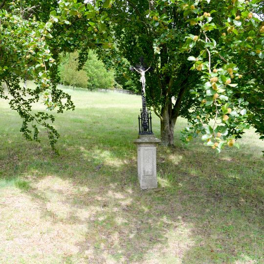 Wayside cross in Kozel Castle park