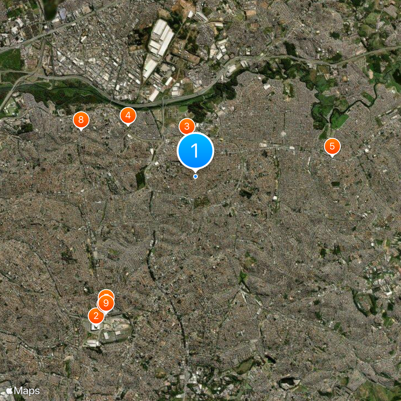 São Miguel Paulista District Map